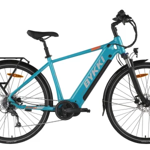 Men’s Urban E Bike 250W 8 Speed Rear Hub Motor Lithium Battery Electric City Bicycle