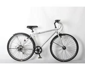 Men’s Women’s 700C 6-Speed Road Bike Steel Fork Disc Brake Environment Friendly Material Ordinary Pedal Type Adult Bicycle