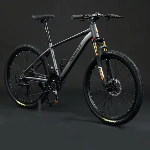 Men’s Women’s Student Mountain Bike Aluminum Alloy Complete Vehicle 21 Speeds 99% Free Installation Disc Brake System Permanent