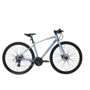 Men’s and Women’s 700C Road Bikes with 45/48cm Aluminum Alloy Frame 24-Speed Disc Brake for Grey Adult Size