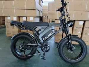 Mini 20-inch Fat Tire Central Motor Carbon Steel 6-Speed Electric Hybrid Mountain Bike Lithium Battery Off-road Ebike Adult Use