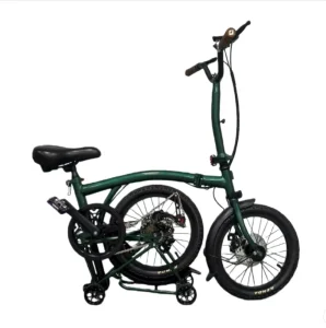 Mint Folding City Bike 16inch 6 Speed V Brake Foldable Molybdenum Steel Frame Tri folding
