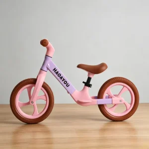 Model 12inch Tire Leather Cover Saddle PU Flash Wheel Kids Balance Bike Custom Logo Color High Carbon