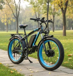 Modern Low Noise Brushless Dual Electric Food Delivery Bicycle 48V 23AH Lithium Aluminum Alloy Frame Hydraulic Disc Brakes