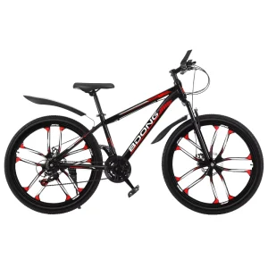 Mountain Bike 24/26-Inch Models 27-Speed Gears Dual Disc Brakes 160kg Load Capacity for College Students Road Off-Road Use Adult