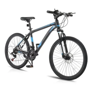Mountain Bike 24 Inch Men & Women Mountain Bike with 21 Speed Adult Bikes Double Disc Brake Suspension Fork