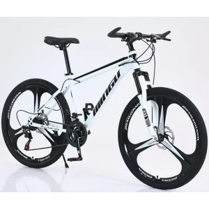 Mountain Bike 26 Inch Disc Brake Shock Absorption High-Carbon Steel Frame Spring Fork Men’s Women’s Variable Speed Bicycle