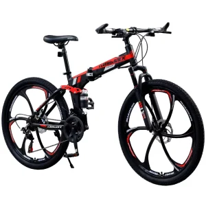 Mountain Bike 26 Inch Variable Speed Folding Shock absorbing Bike Bicycle Disc Brake Student Mountain Bike