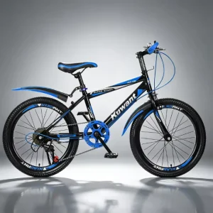 Mountain Bike 7 Speed Variable Speed Bicycle with Dual Brakes & Full Mudguards Boys Girls Youth Outdoor Sports Commuter Bike