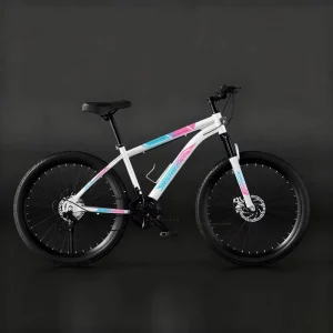 Mountain Bike Adult Men’s Variable Speed Energy saving Commuting Cycling Women’s Disc Brake High Carbon Steel Frame Spring Fork