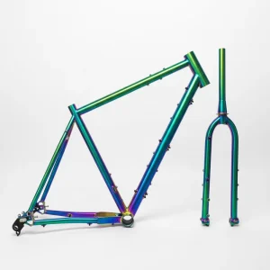 Mountain Bike Gravel Frameset Titanium Frame to Fit Big Tire