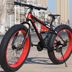 Mountain Bike Mtb Bicycle for Men Steel Mountain Bike Beach 26 Inch Downhill Fat Tire Mountain Bike