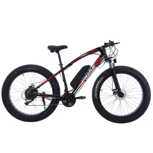 Mountain Electric Bikes with Full Suspensions & Disc Brake System Adult-Friendly Fat Tire Dirt Bike Power by Lithium Battery