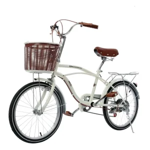 New Arrival Ladies Pink City Bike Single Speed Steel Frame Comfortable Saddle V Brakes in Good Price