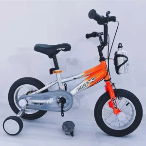 New Customizable Four wheel Kids Bikes with Training Wheels for Boys and Girls 3 10 Years Old Steel Single Speed Vintage Design