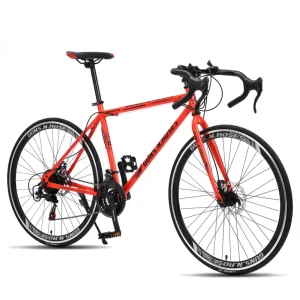 New Design 700C Gravel Road Bike High Carbon Steel Frame with 21-Speed and Disc Brakes for Versatile Riding