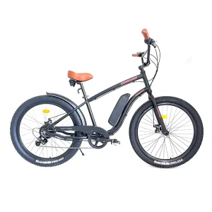 New Design Electric Bike with Rear Hub Motor Lithium Battery 7 Speed Aluminum Alloy Frame