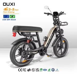 New EBike Q9 Electric Ciry Bike Electric Bicycle 48V 1000W Large Battery Capacity Brazil Stock E Bike Bicicleta Electrica