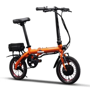 New Leisure Double Disc Brake Aluminum Alloy Frame Electric Folding Bike Foldable Electric Bike Design for Daily City Commute
