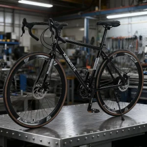 New Model 700C Road Bicycle 14 Speed Lightweight Dual Disc Brake Road Bike Aluminum Alloy