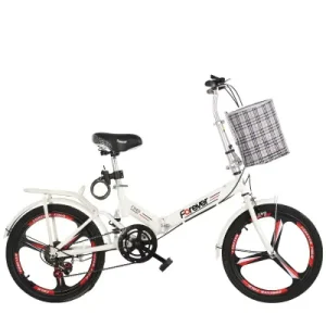 New Model Single Speed 20inch Red Bike Folding Bicycle Manufacturer 16 Aluminum Alloy Frame Blue V Brake Speed Foldable Bikes