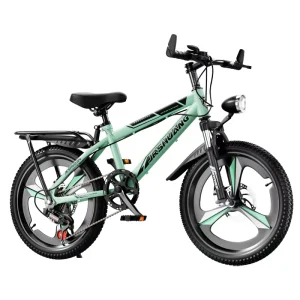 New style Youth Mountain Bike for Boys Girls Ages 6 12 High Carbon Steel Frame Spring Fork Multi Speed Gears Shock Absorption