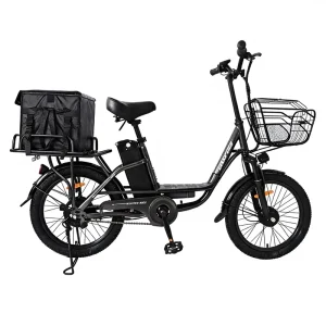 OEM 20 Inch Electric City Bike with Suspension Fork Disc Brake Lithium Battery 250W 36V High Speed 25km h EBike
