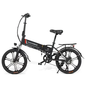OEM 250W Electric Bike for Adults 48V Removable Battery Foldable Ebike Smart Electronic 2 Seater Electric Bicycles