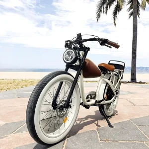OEM 26-Inch Vintage Fat-Tire Electric Bicycle, Beach Cruiser Fat-Tire E-Bike