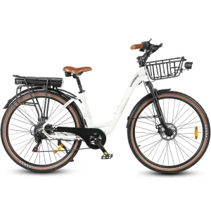OEM 28inch City Ebike 500W High Power Motor 36V13AH Rear Carrier Battery Electric Bicycle