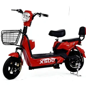 OEM 48V 350W Electric City Bike From China Factory Carbon Steel Frame With 3-Speed Lead-Acid Battery Bulk