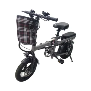Hybrid Foldable Portable OEM 500W Electric Bicycle, 48V Lithium Battery, 350–549Wh, Steel Frame, Aluminum Fork, 3-Speed Disc Brakes, Dual Brakes