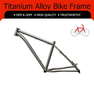 OEM Factory Direct High Strength CNC Machined Gr9 Ti3Al2.5V Titanium Bicycle Frame Lightweight Anti Rust Customized Painting
