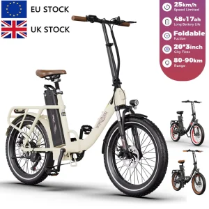 ONESPORT OT16 Electric City Hybrid Folding Bicycle Steel Frame 250W 48V Motor 25km/h Max Speed up to 120KG Load Capacity