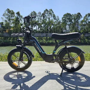 OUXI Q8 Electric Bike 20 Inch off Road Fat Tire Full Suspension Original Design Electric Bike Available in EU USA Warehouse
