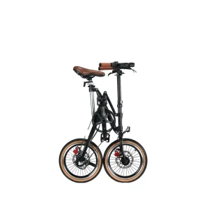 One Second Folding Bike with Disc Brake Carbon Fibre and Aluminum Alloy Bicicleta Fork Steel Lightweight Pocket 16 Inch Cycle
