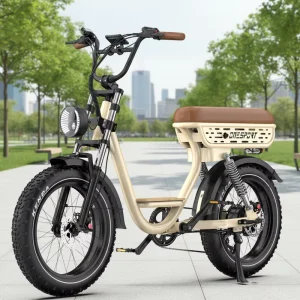 Onesport W77 Electric City Bike 48V 18AH Woman Ebike Urban Electric Fatbike Smart Controller Ebike Electric Bicycle