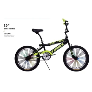 Original BMX Bikes 20 Inch Street Freestyle Bicycle Hi-Ten Steel Alloy V-Brake Frame Single Speed Double V Brake System Bead