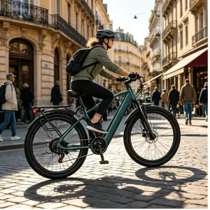 Outdoor Electric Mountain Bike 350W 36V Rear Hub Motor Lithium Battery 7-speed Front/Rear Disc Brakes Anti-theft 26-inch 55-65km