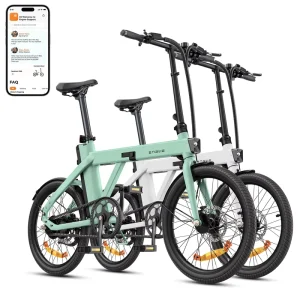 P20 Electric Hybrid Bicycle 250W 100 km Range 36V Lithium Battery Aluminum Alloy Frame Foldable Waterproof Portable EU