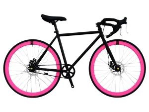 Performance Pink Carbon Road Bike with Fast Speed Brake