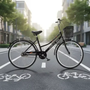 Popular 24 26 Inch Single Speed Sports Classic Touring Retro Adult Ladies Bicycle City Bike With Basket