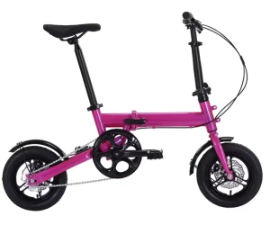 Portable Lightweight Foldable Single Speed 12″ Dual Suspension Bike Easy Use Outdoor Travel Sports Camping