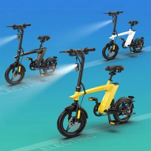 Portable Mini Electric Bike 3 Speed Brushless Aluminum Alloy Lithium Battery Long Range
