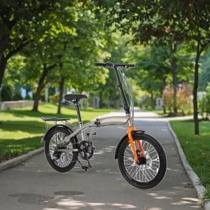 Portable Mini Folding Adult Bicycle Men’s Women’s Steel Aluminum Alloy 3-6 Speed Shock-Absorbing with Disc Brake for City Bikes