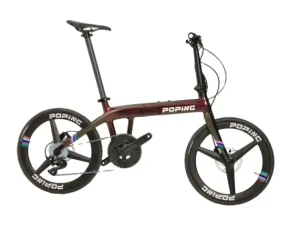 Portable Subway Friendly Carbon Fiber Folding Bike Lightweight Design Foldable in Seconds