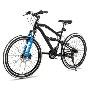 Premium High Carbon Steel Mountain Bike Men’s Mountain Bike with Ordinary Pedal for Adults Commuting and Outdoor Cycling