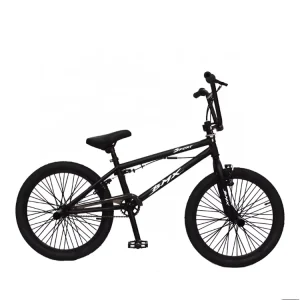 Professional 20 Inch BMX Bike with Carbon Steel Frame V brake Single Speed Freestyle Features and Ordinary Pedal