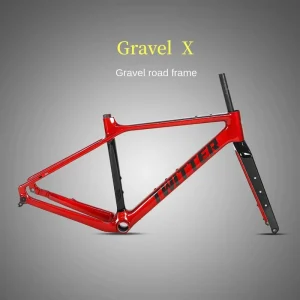 Professional Grade Carbon Fiber Gravel Bike Frame Gravel X Thru Axle Disc Brake with Internal Cable Routing Off Road Frame
