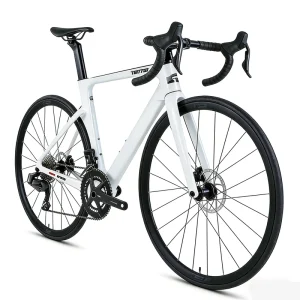R12pro Carbon Fiber Road Bike with Aluminum Wheels 22 Speed Shifter Hydraulic Disc Brake
